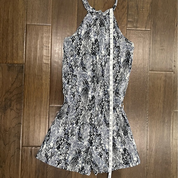 BCX Neck Tie Up Romper - Picture 9 of 12